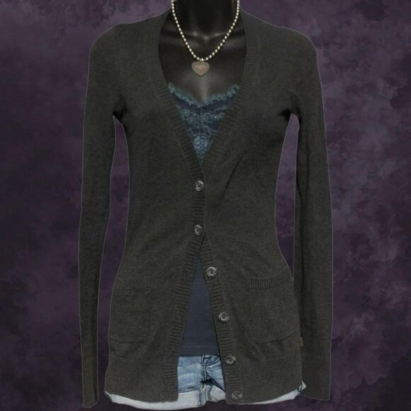 Vtg Garage Tight Cardigan - Picture 1 of 8